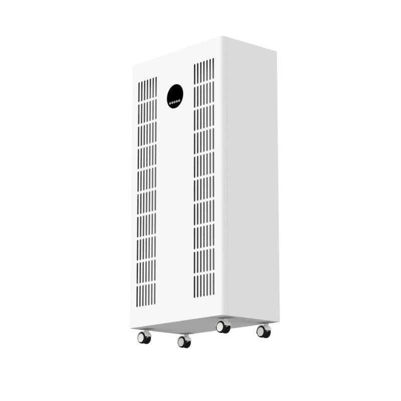 12 Months Filter Life and UV Lamp Industrial Air Purifier with True HEPA Filter and Antibacterial Cotton